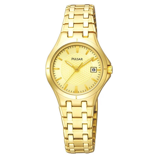 Pulsar Dress Sport Women's Gold Dial Quartz Watch PXT830