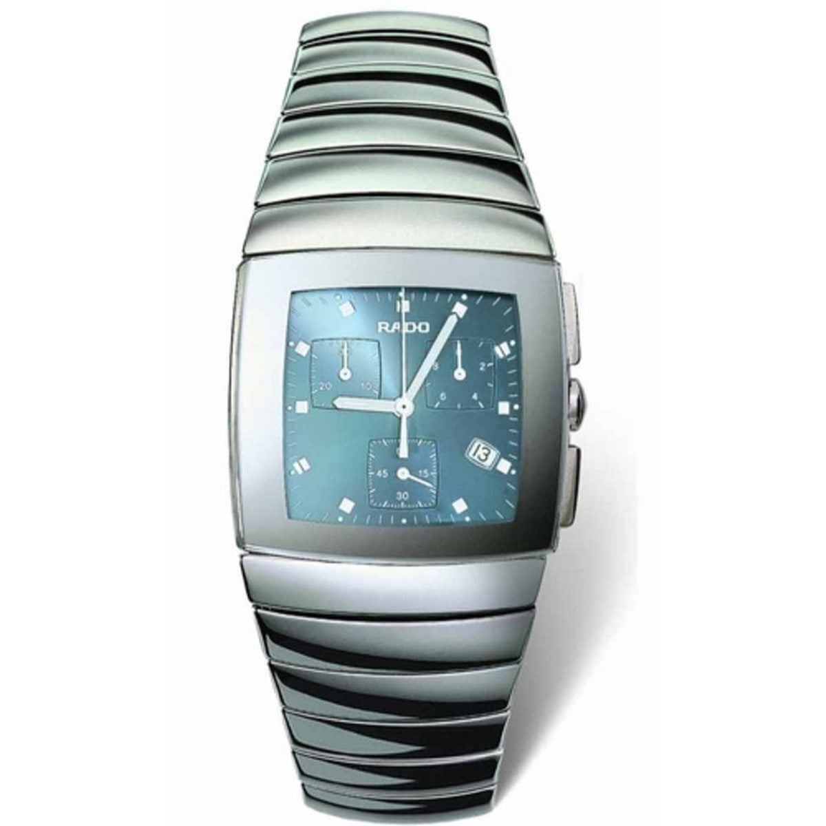 Rado Men&#39;s R13434202 Silver-tone Ceramic Watch