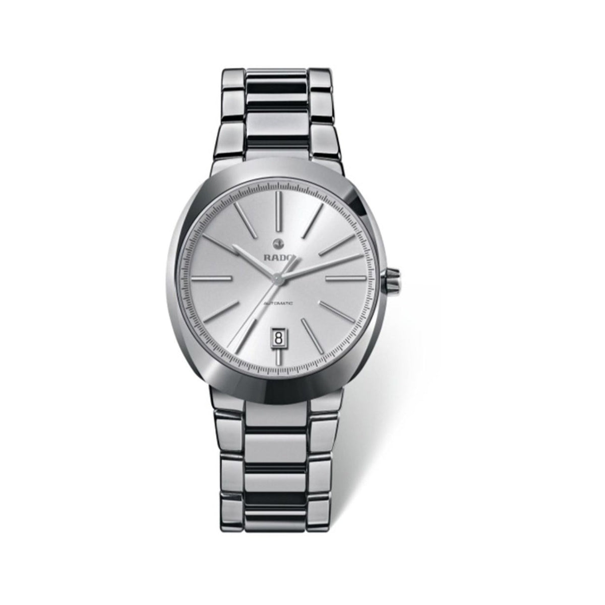 Rado Men&#39;s R15760102 Silver Ceramic Watch