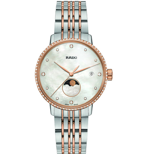 Rado Women's R22882923 Two-tone (Silver-tone and Rose Gold-tone) Stainless Steel Watch