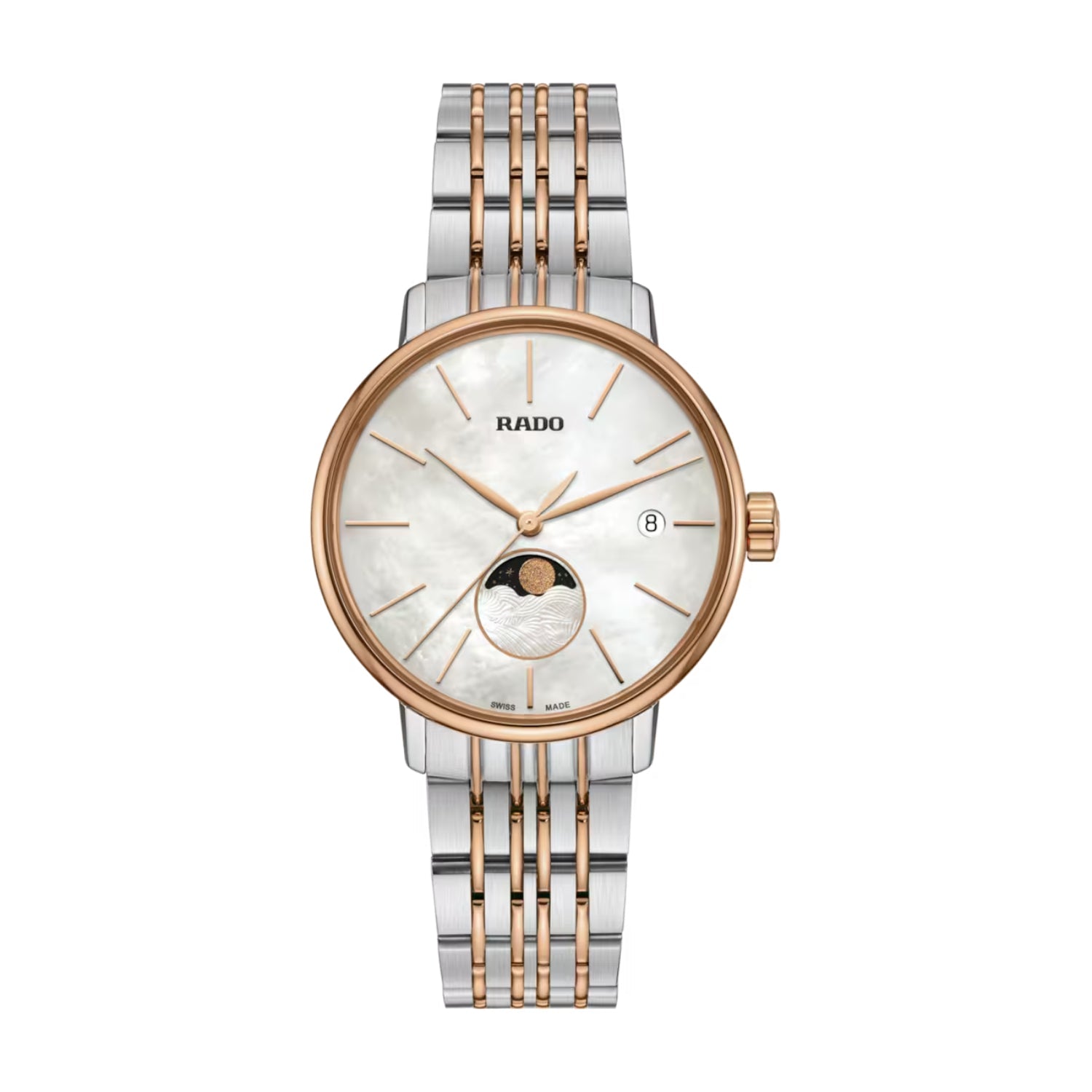 Rado Women's R22883943 Two-tone (Silver-tone and Rose Gold-tone) Stainless Steel Watch