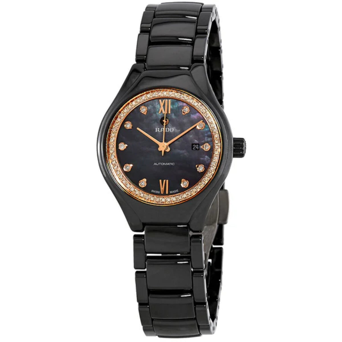 Rado Women&#39;s R27242852 Black High-tech Ceramic Watch