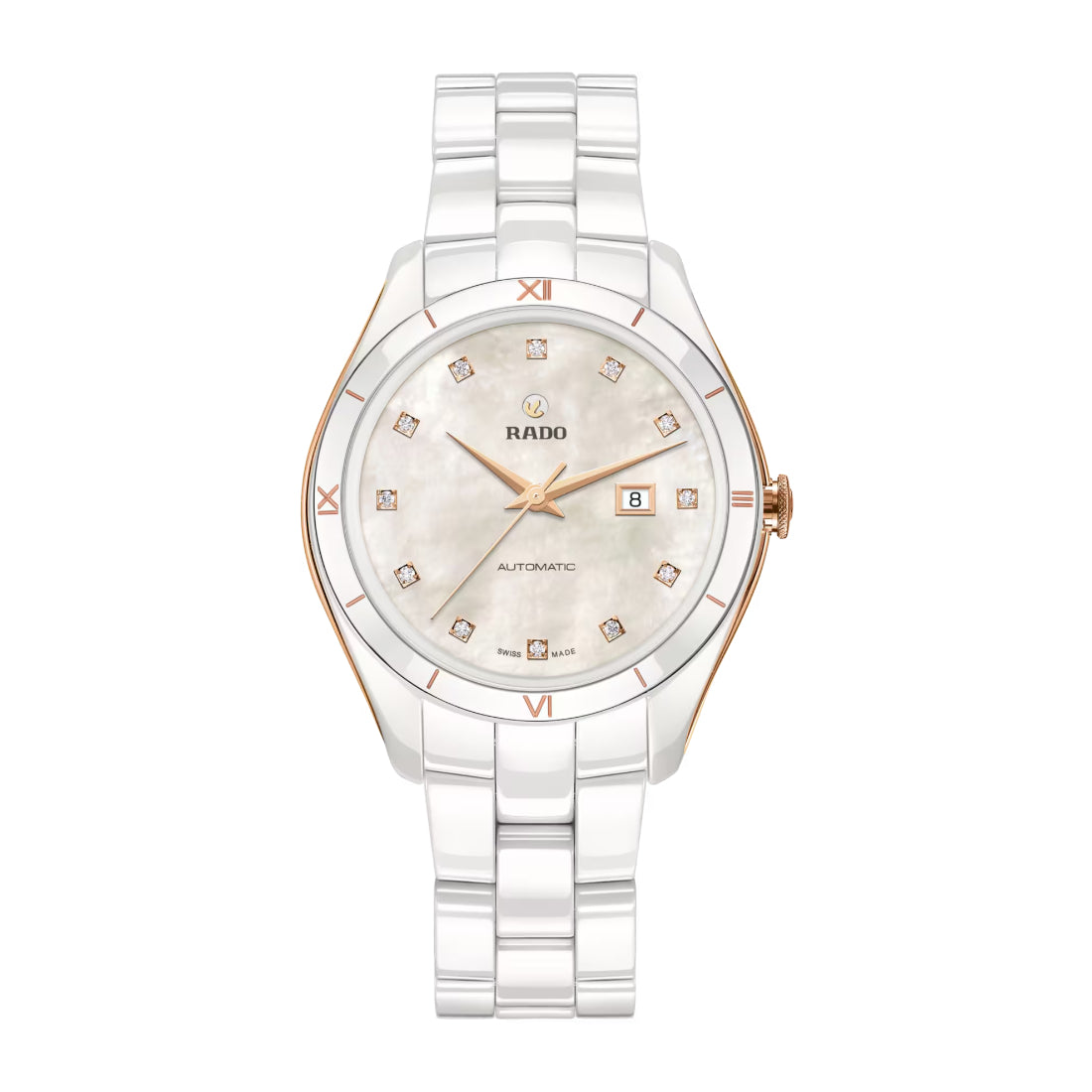 Rado HyperChrome Diamonds Women's White Mother-of-Pearl Dial Automatic Watch R32033902