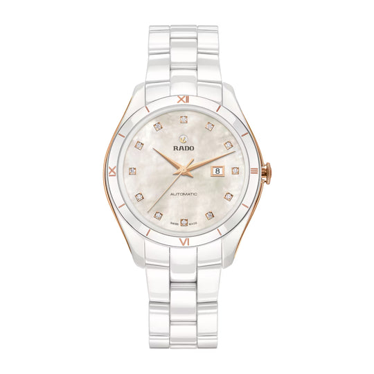 Rado HyperChrome Diamonds Women's White Mother-of-Pearl Dial Automatic Watch R32033902