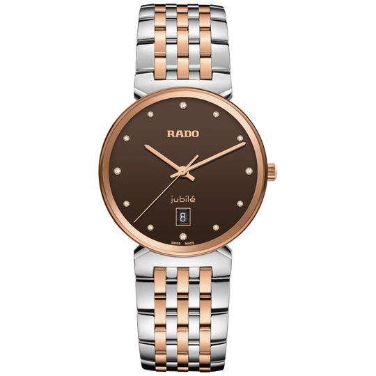 Rado Florence Diamonds Unisex Brown Sunray Dial Quartz Watch R48912763