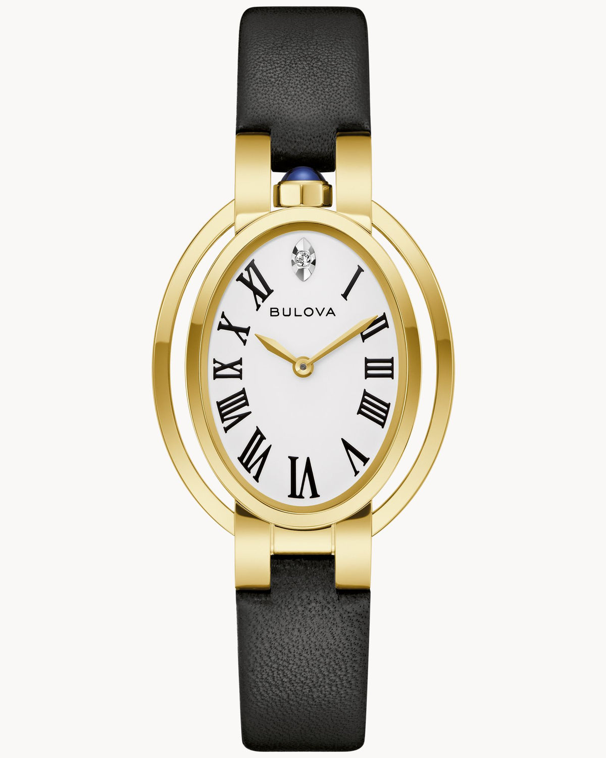 Bulova Rubaiyat 'Ella' Apollo Theater Women's Black Strap Quartz Watch - 97P180