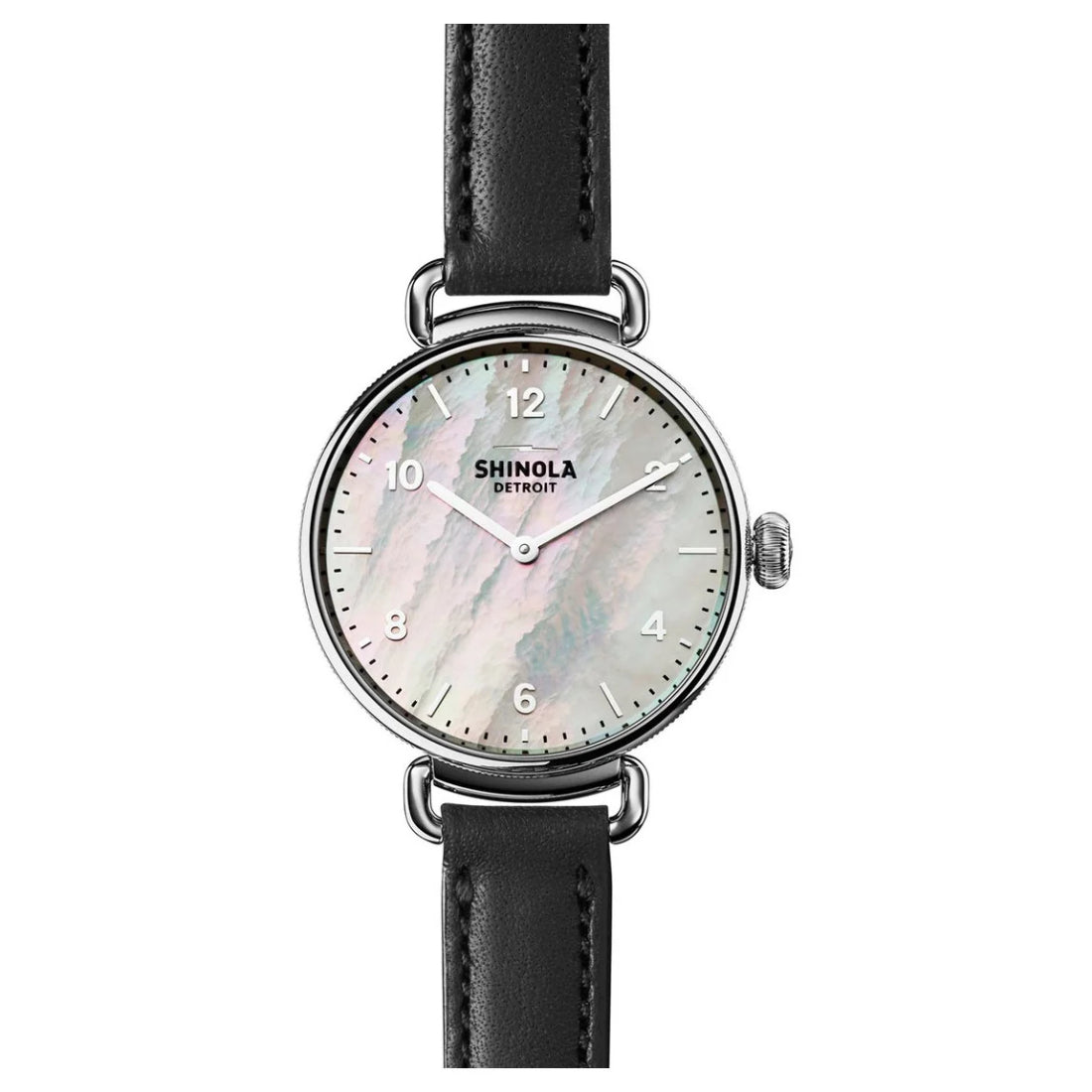 Shinola Canfield Women's Mother-of-Pearl Dial Leather Quartz Watch S0120018680