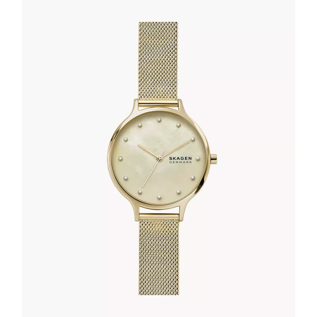 Skagen Anita Women's Gold Mother-of-Pearl Dial Gold-Tone Quartz Watch SKW2774