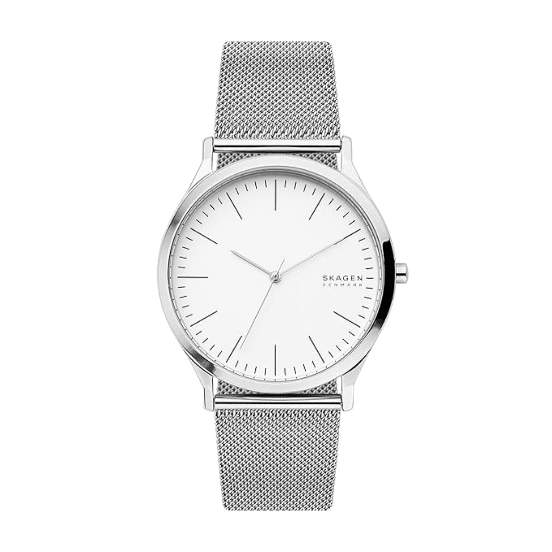 Skagen Jorn Men's White Dial Steel Mesh Bracelet Quartz Watch SKW6565