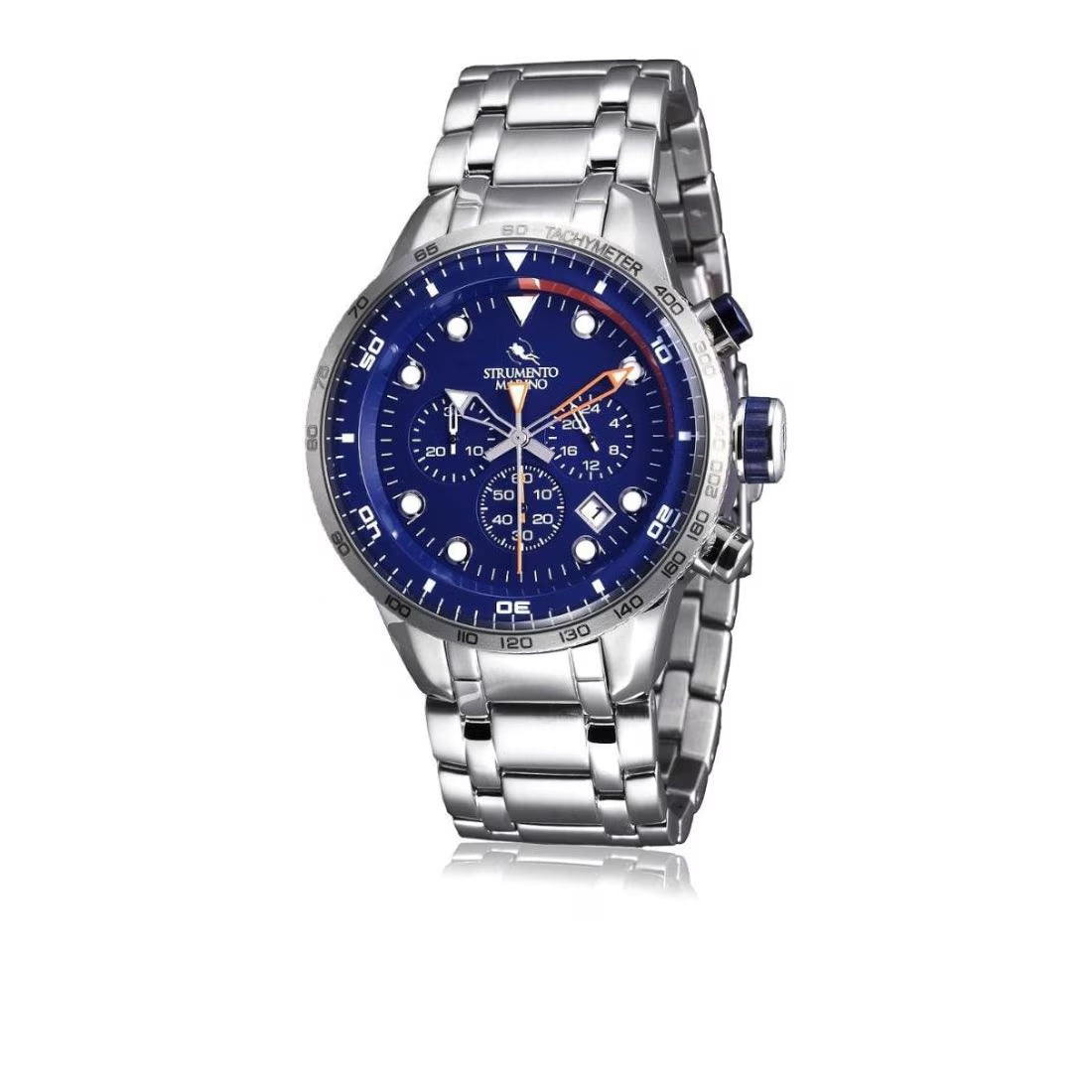 Strumento Marino Warrior Men's Blue Dial Steel Quartz Watch SM109MB/SS/BL/AR/BL
