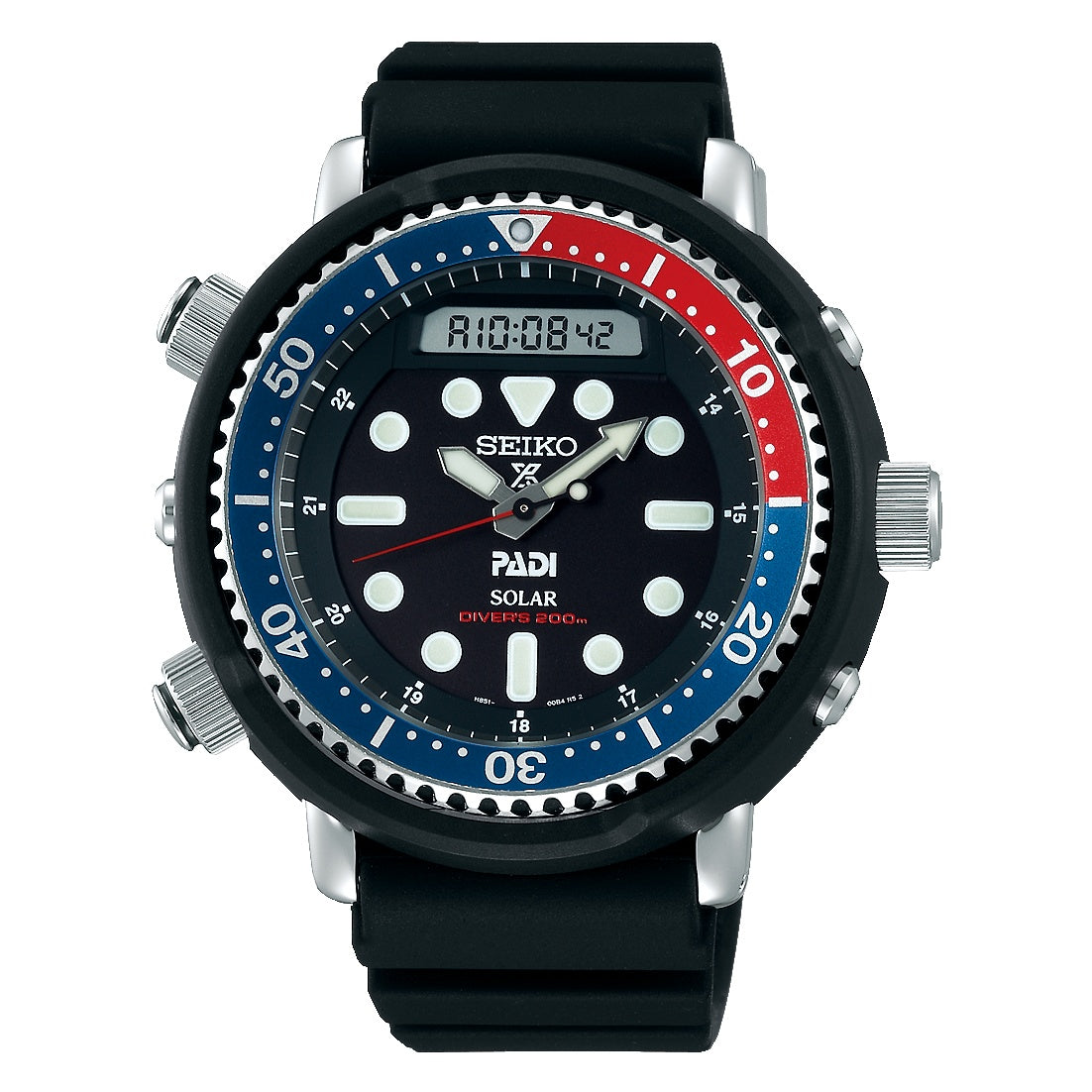 Seiko Prospex "Arnie" PADI Solar Analog-Digital Diver Watch SNJ027