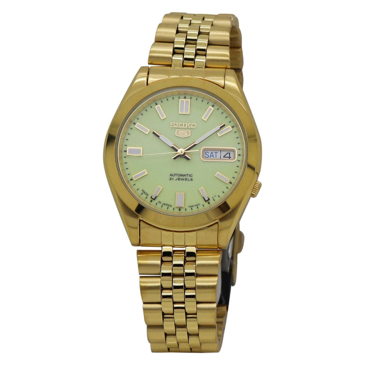 Seiko Men&#39;s SNKF84J1 Gold-Tone Stainless Steel Watch