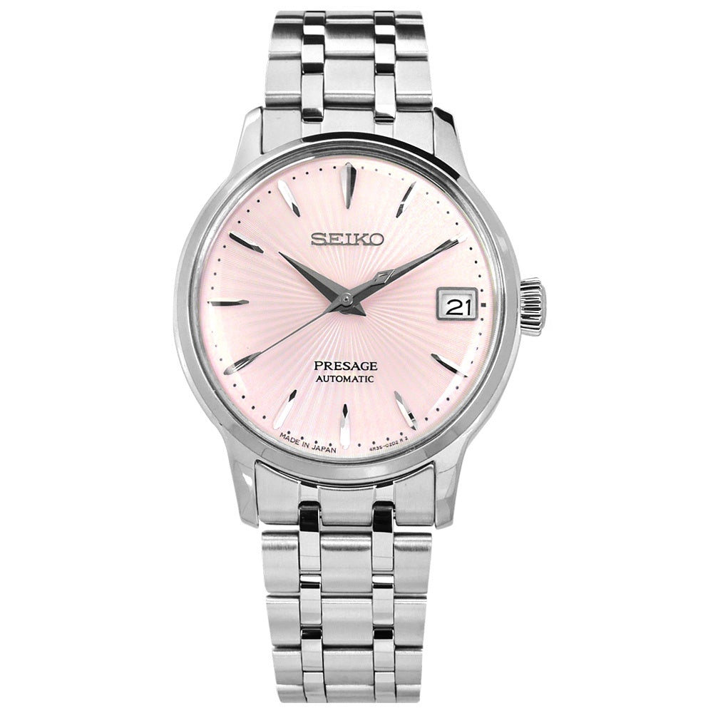Seiko Presage Cocktail Time Women's Pink Dial Automatic Watch SRP839