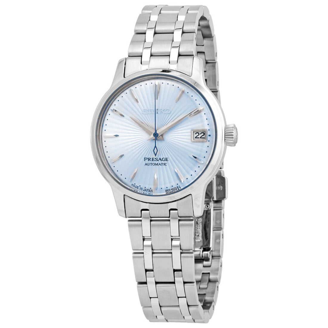 Seiko Presage Cocktail Time Women's Light Blue Sunburst Automatic SRP841