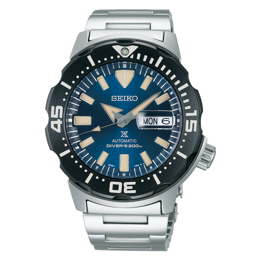 Seiko Prospex Monster Automatic Diver Men's Blue Dial Watch SRPD25