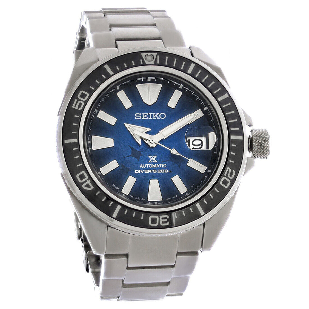 Seiko Prospex Save the Ocean Samurai Automatic Blue Manta Ray Dial SRPE33