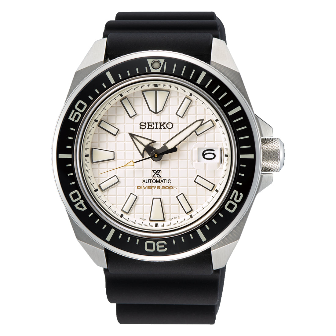 Seiko Prospex King Samurai Automatic White Waffle Dial Diver SRPE37