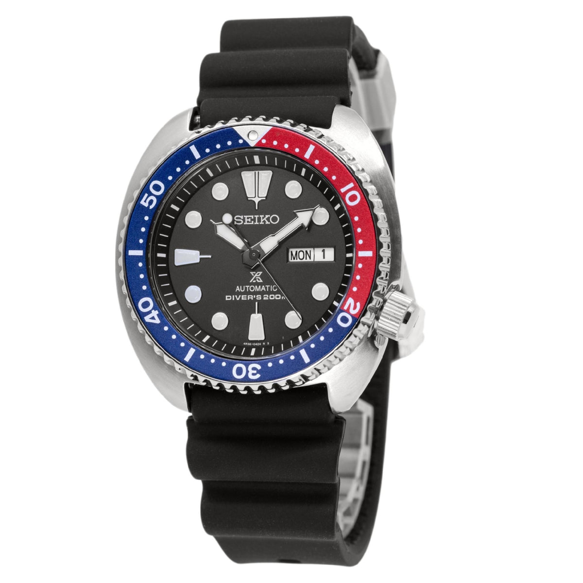 Seiko Prospex King Turtle Automatic Pepsi Bezel Black Dial Diver SRPE95
