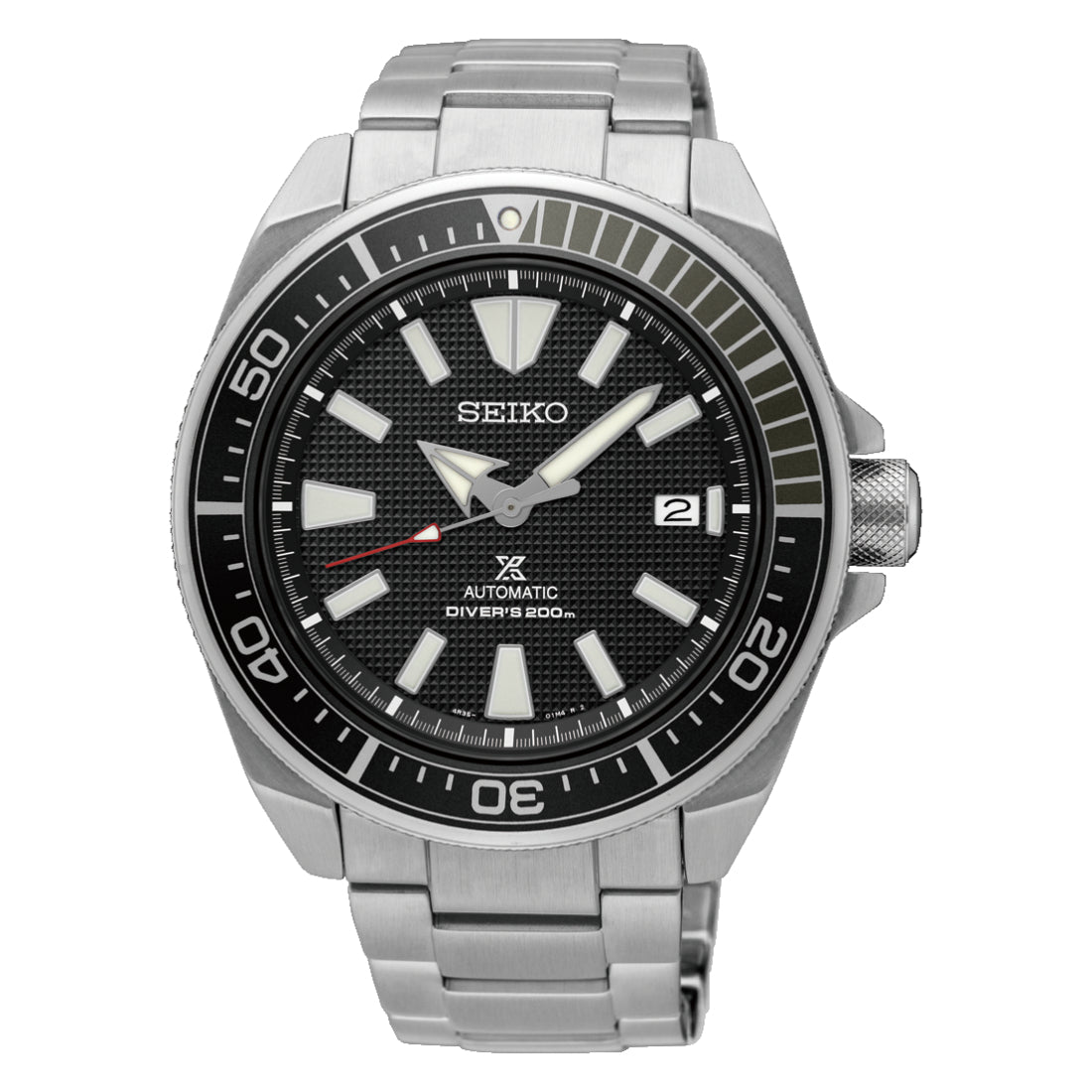 Seiko Prospex King Samurai Automatic Black Dial Steel Bracelet SRPF03