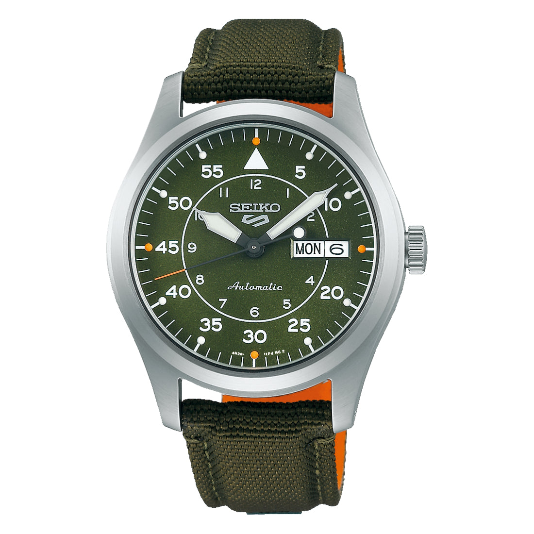 Seiko 5 Sports Field Automatic Green Dial Nylon Strap Watch SRPH29