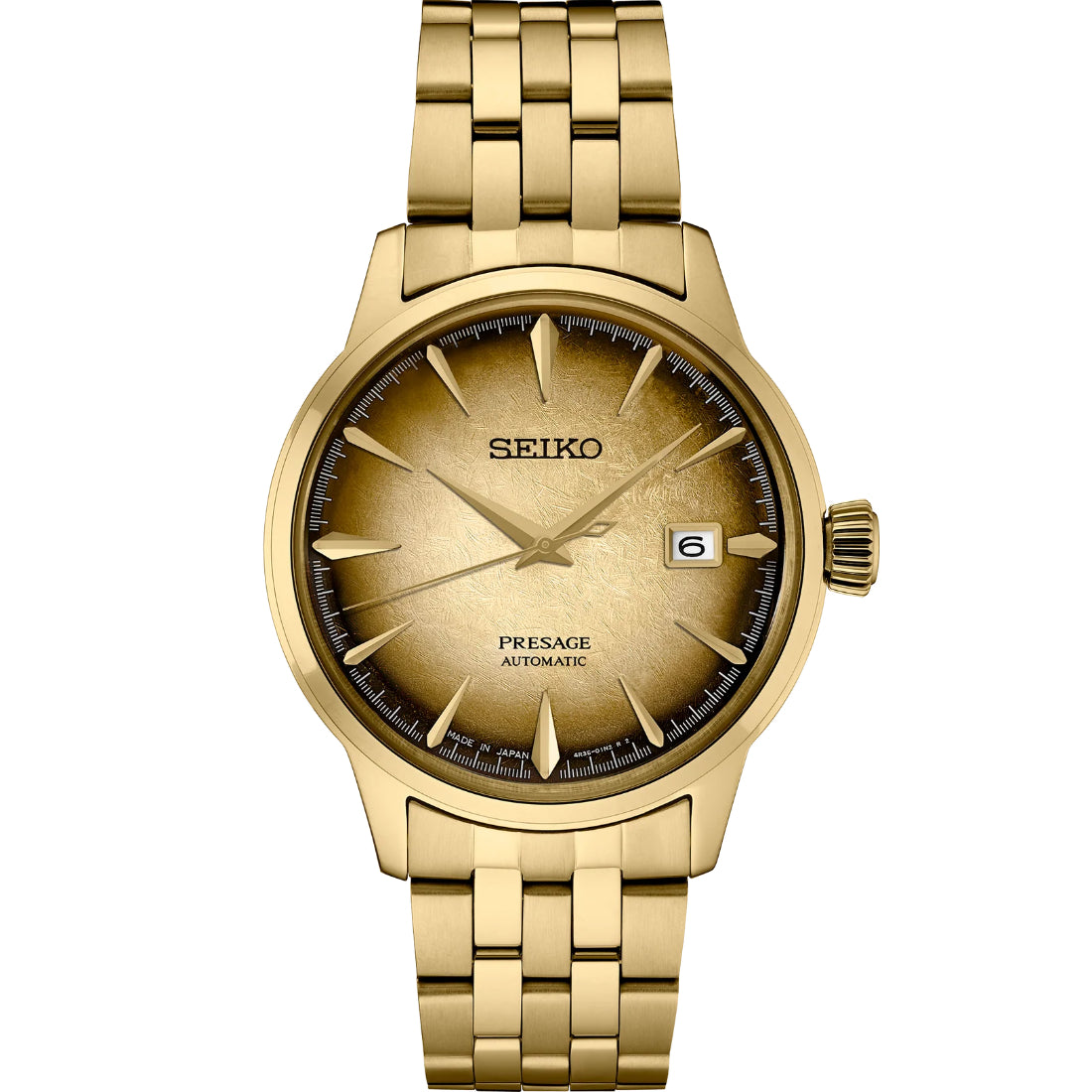 Seiko Presage Cocktail Time Half and Half Gold-Tone Automatic SRPK48