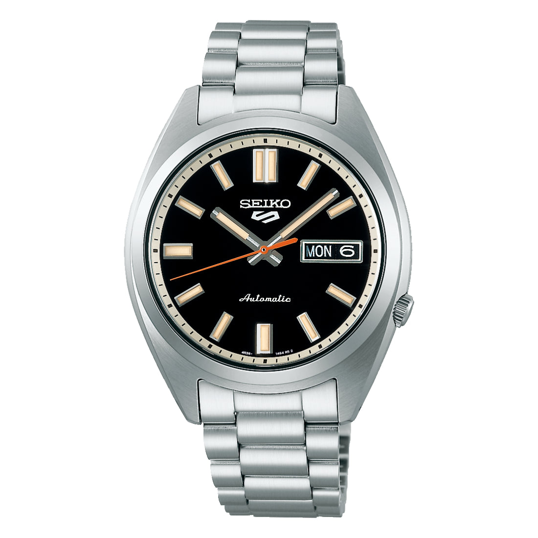 Seiko 5 Sports SNXS Automatic Black Dial Steel Bracelet Watch SRPK89