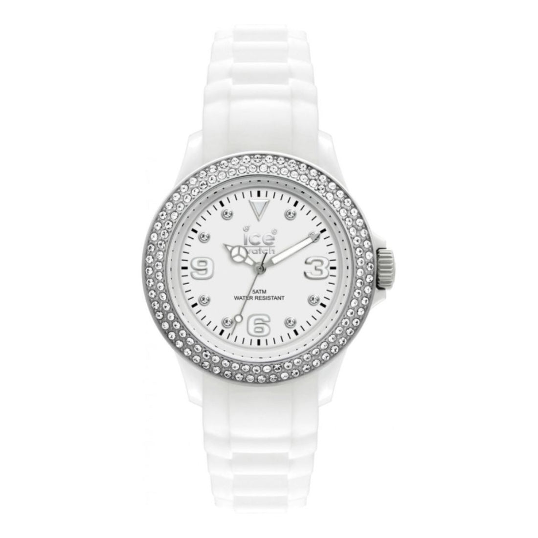 Ice-Watch Stone Sili Women's White Strap Quartz Watch - SRT.WS.B.S.11