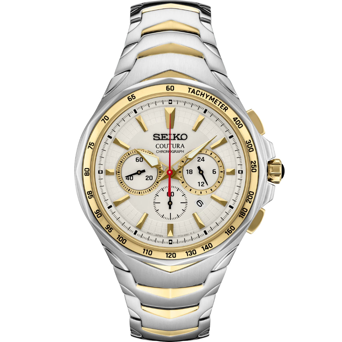 Seiko Coutura Chronograph Champagne Dial Two-Tone Stainless Steel SRWZ24