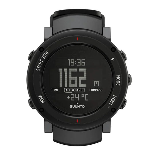 Suunto Core Unisex Black LCD Dial Silicone Strap Quartz Watch SS018734000-PO