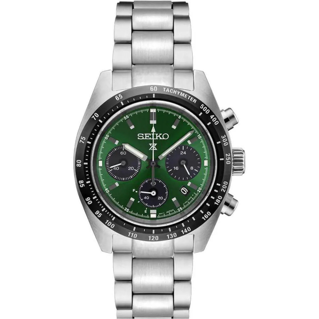 Seiko Prospex Speedtimer Solar Chronograph Green Sunburst Dial SSC933