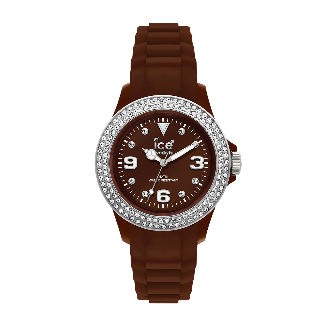 Ice-Watch Stone Sili Unisex Brown Strap Quartz Watch - ST.NS.U.S.10
