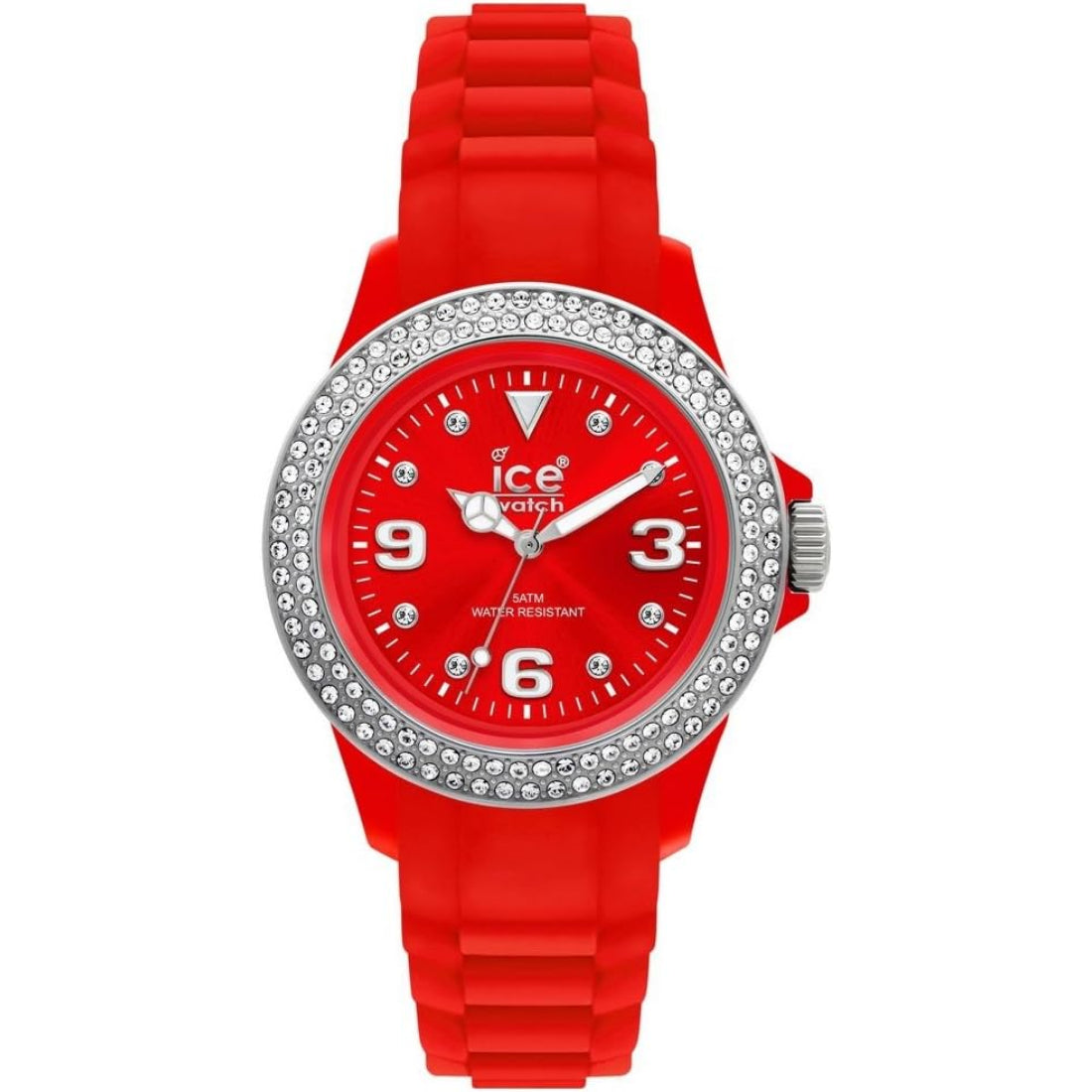 Ice-Watch Sili Stone Unisex Red Strap Quartz Watch - ST.RS.U.S.10