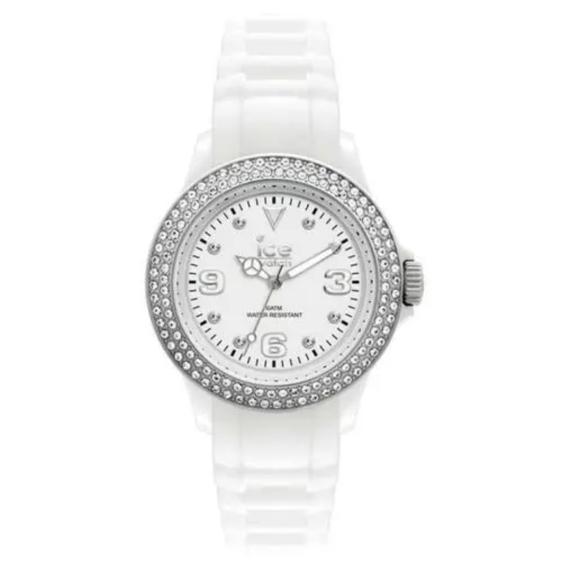 Ice-Watch Stone Sili Women's White Strap Quartz Watch - ST.WS.B.S.11