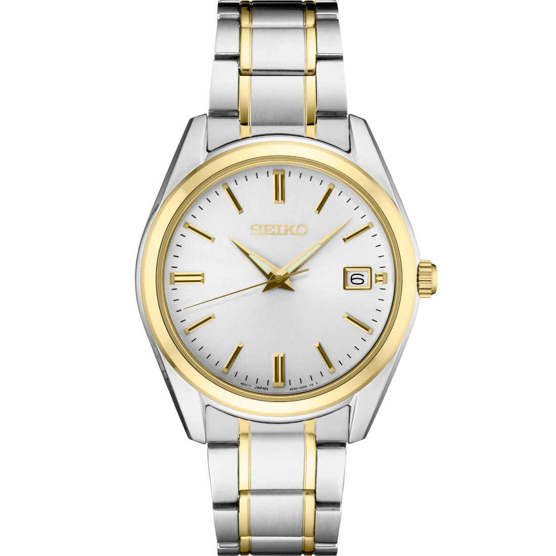 Seiko Essentials White Dial Two-Tone Stainless Steel Men's Watch SUR312