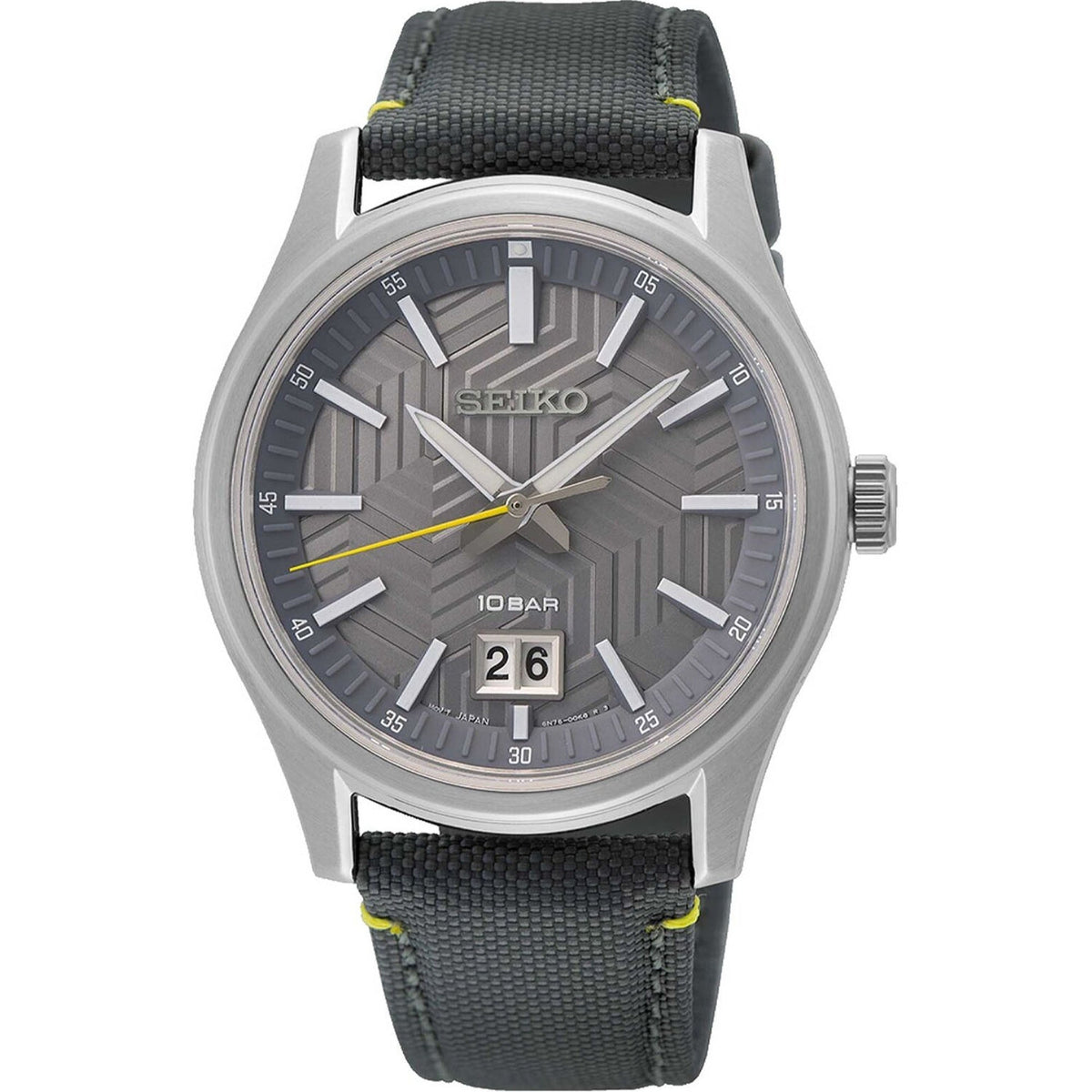 Seiko Men&#39;s SUR543 Black Stainless Steel Watch