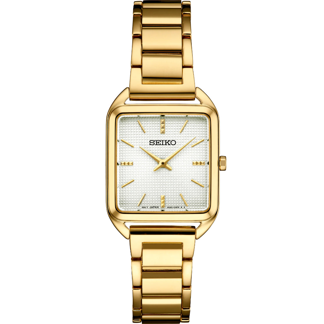 Seiko Essentials Women's Silver-White Dial Gold-Tone Steel Quartz Watch SWR078
