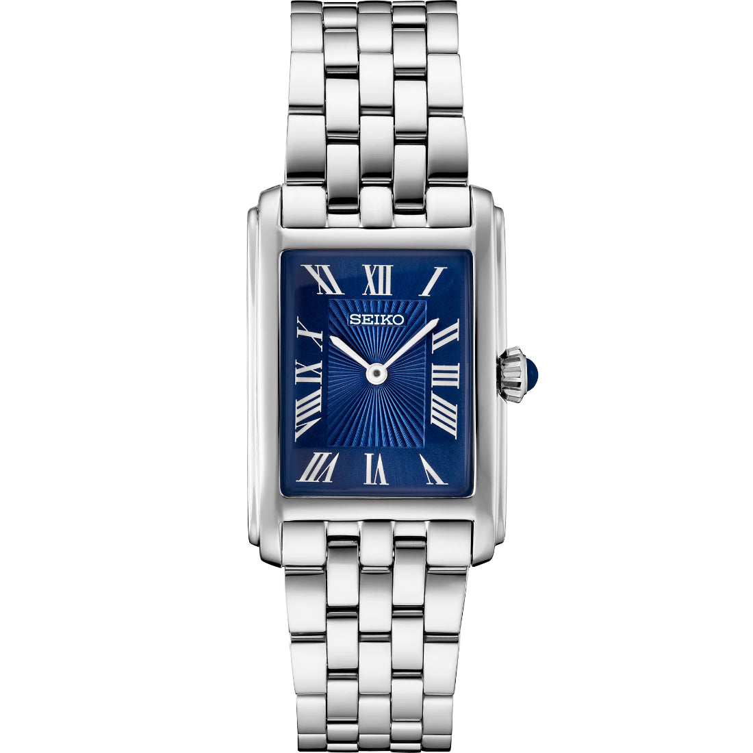 Seiko Essentials Women's Blue Dial Stainless Steel Bracelet Quartz Watch SWR085