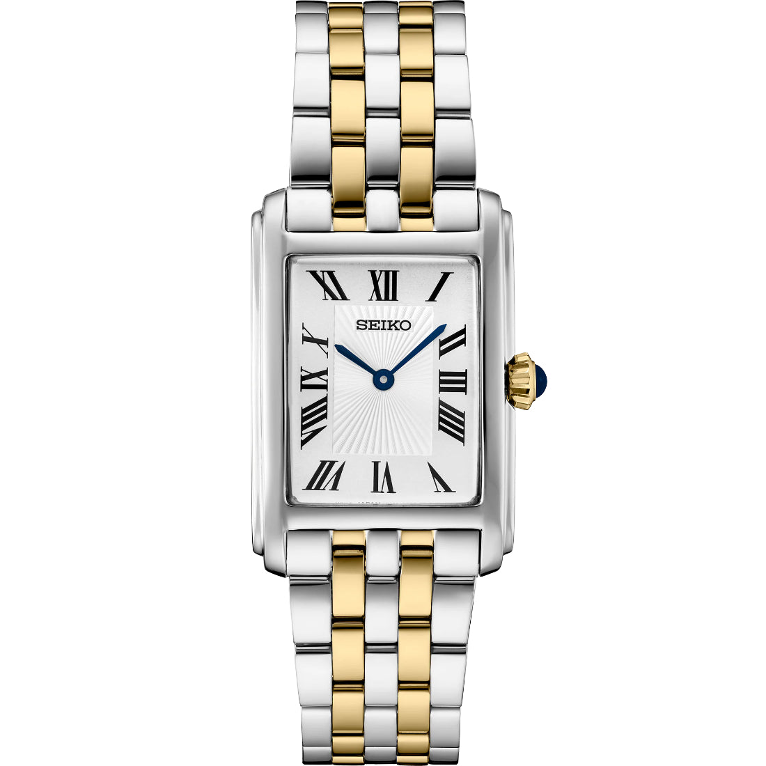 Seiko Essentials Women's White Dial Two-Tone Steel Bracelet Quartz Watch SWR087
