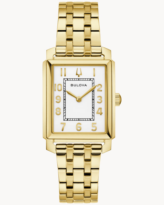 Bulova Sutton Collection Women's Gold-tone Bracelet Quartz Watch - 97L186