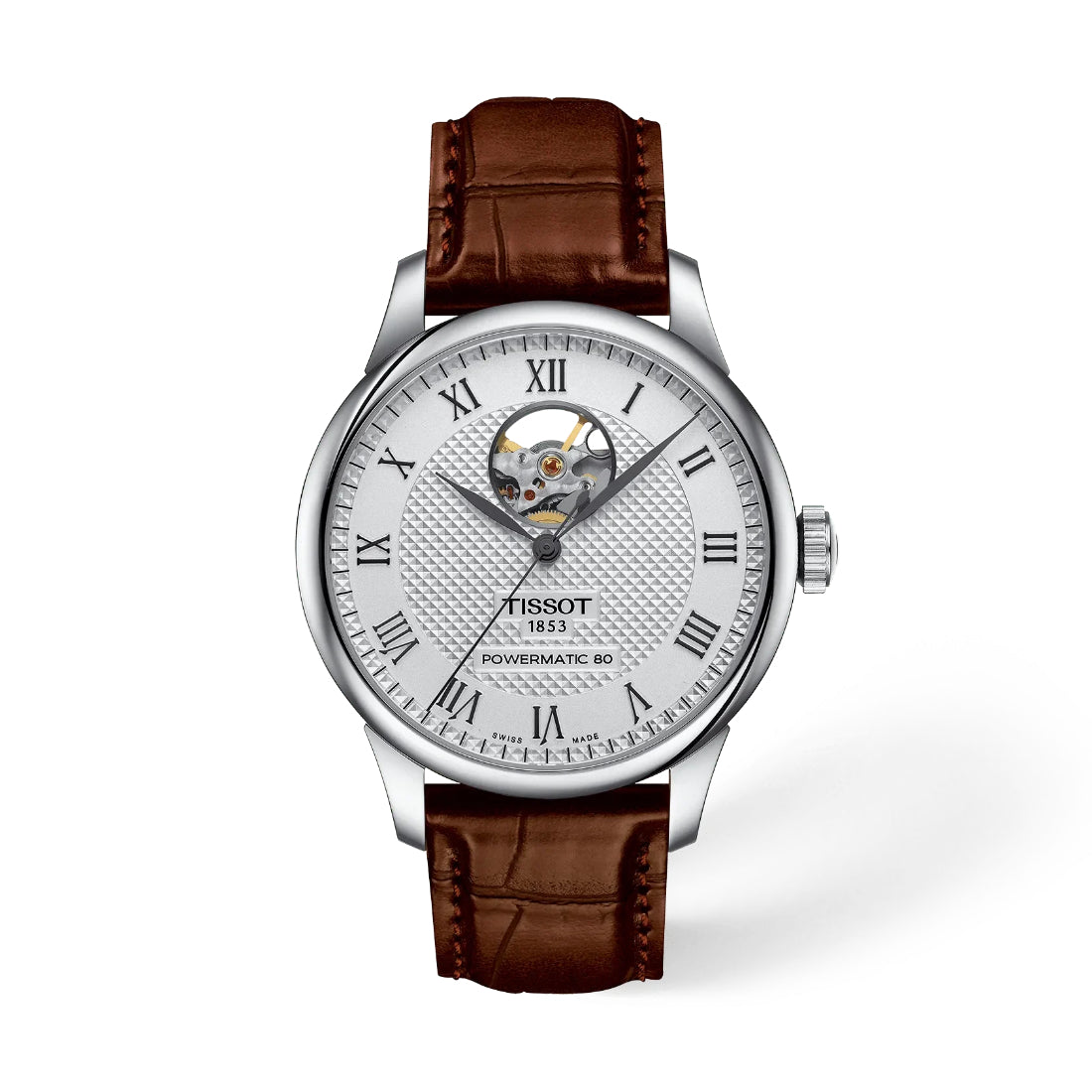 Tissot Le Lecole Men's Silver Dial Leather Strap Automatic Watch T0064071603301