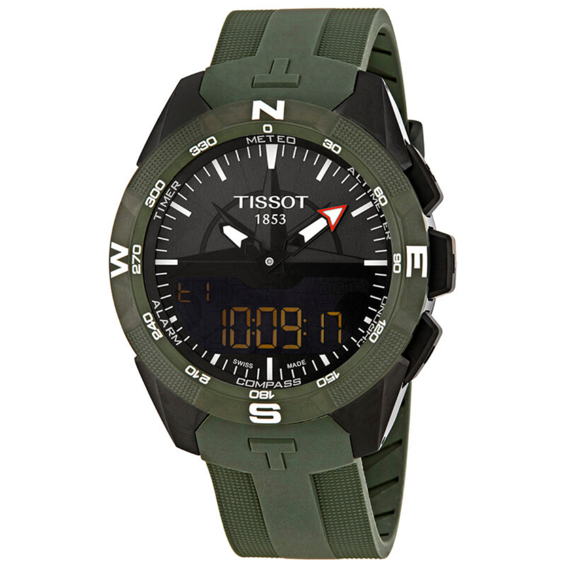 Tissot T-Touch Expert Solar II Men's Black Dial Rubber Strap Quartz Watch T110.420.47.051.00