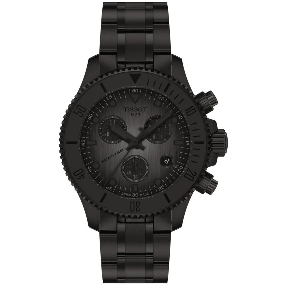 Tissot Seastar 1000 Men's Black Bracelet Quartz Watch - T120.217.33.061.00
