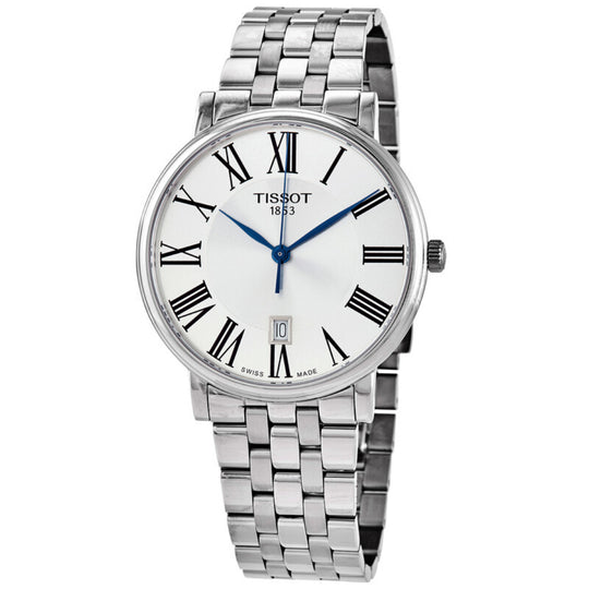 Tissot Carson Premium Men's Silver Dial Stainless Steel Bracelet Quartz Watch T122.410.11.033.00