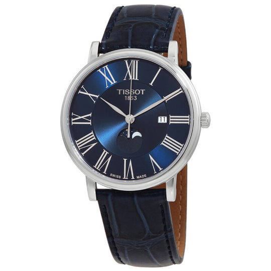 Tissot Carson Men's Blue Dial Leather Strap Quartz Watch T122.423.16.043.00