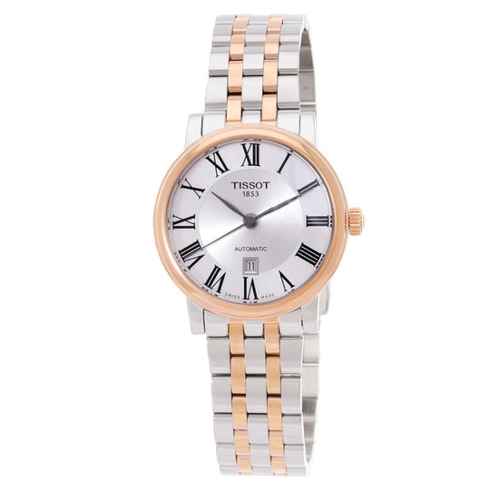 Tissot Carson Women's Silver Dial Stainless Steel Bracelet Automatic Watch T1222072203300