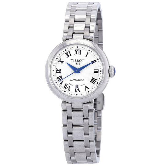 Tissot Bellissima Women's White Dial Stainless Steel Bracelet Automatic Watch T126.207.11.013.00