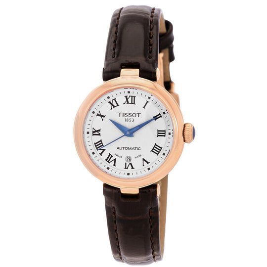 Tissot Bellissima Women's White Dial Leather Strap Automatic Watch T126.207.36.013.00