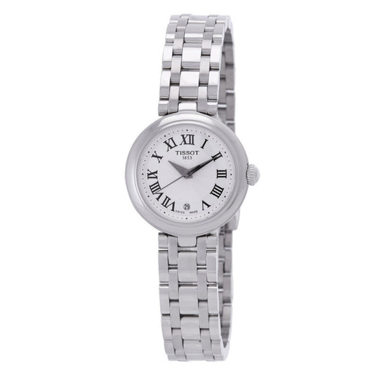 Tissot Bellissima Women's White Dial Stainless Steel Bracelet Quartz Watch T1260101101300