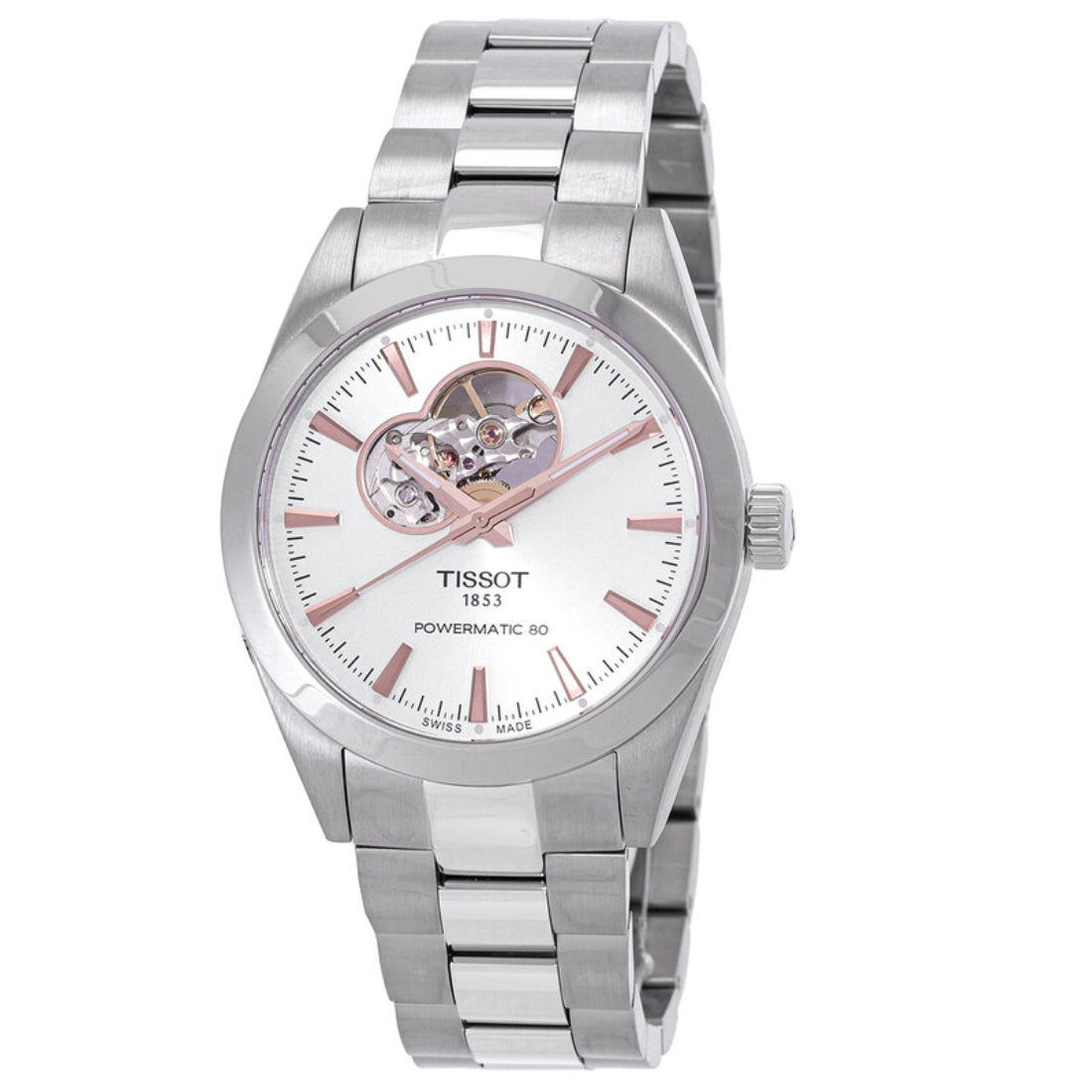 Tissot Gentleman / T-Classic Men's Silver Bracelet Automatic Watch - T127.407.11.031.01