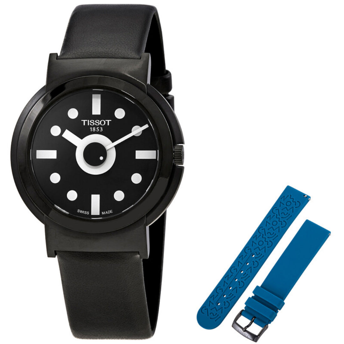Tissot Heritage Memphis Men's Black Dial Synthetic Strap Quartz Watch T134.410.37.051.00